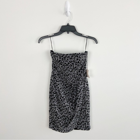 Superdown Rosalyn Tulip Dress in Silver Multi Size XS - Picture 2 of 10